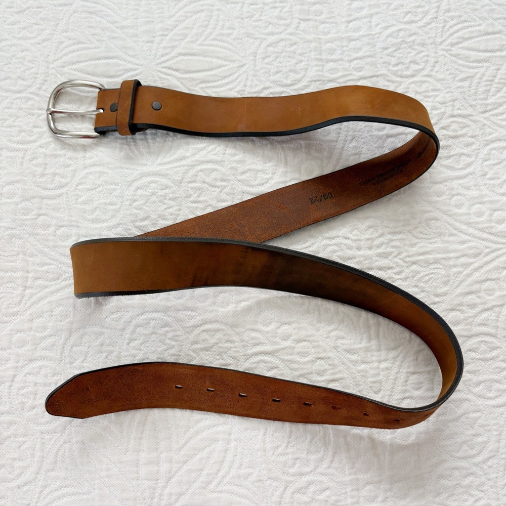 Tony Lama Men's Billy Bob Leather Belt, Brown